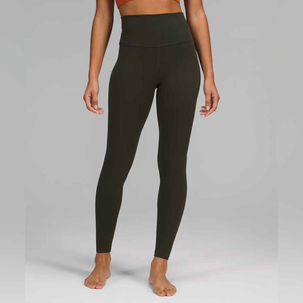 Lululemon Wunder Under Olive Green size 4